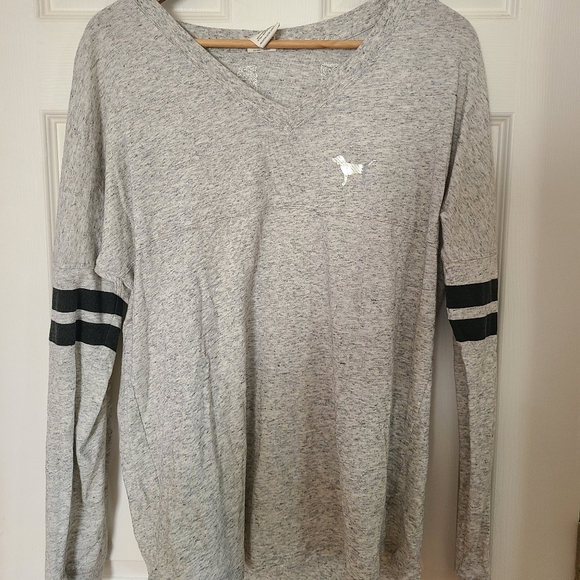 PINK silver sequins long sleeve - Picture 2 of 4